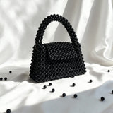 Midnight Pearl Beaded Bag