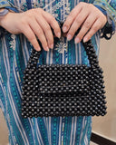 Black Acrylic Bead Bag