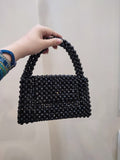 Black Acrylic Bead Bag