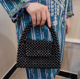 Black Acrylic Bead Bag