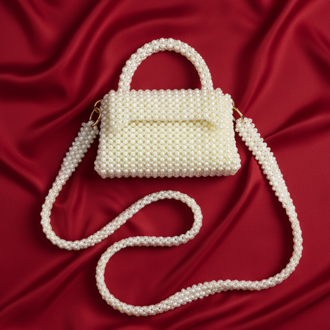 Radiant Pearl Bead Bag