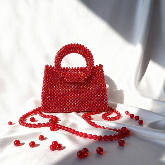 Scarlet Luxe Beaded Purse