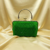 Classic Green Beaded Clutch