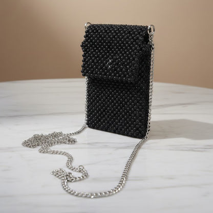Black Acrylic Bead Mobile Case