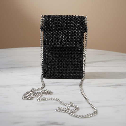 Black Acrylic Bead Mobile Case