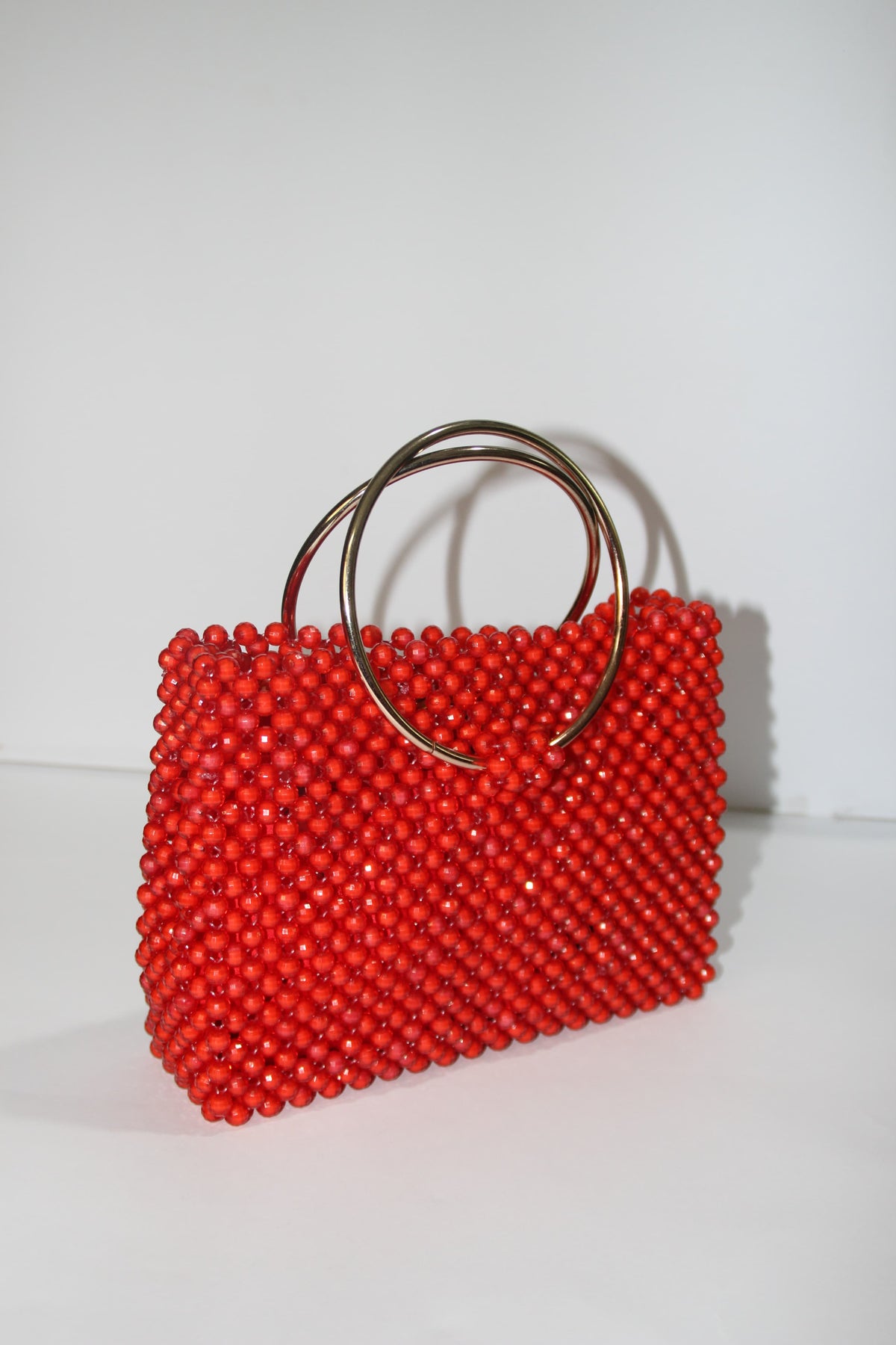 Red Acrylic Bead Bag