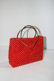 Red Acrylic Bead Bag