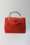 Red Acrylic Bead Bag