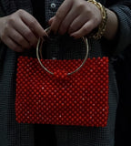 Red Acrylic Bead Bag