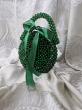 Green Acrylic Bead Bag