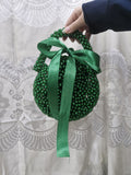 Green Acrylic Bead Bag