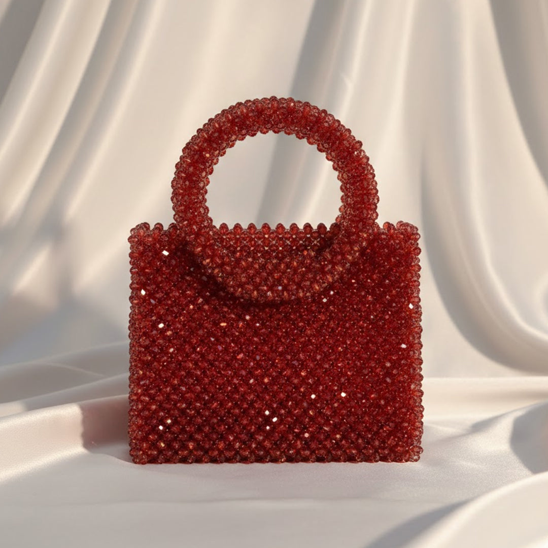 Scarlet Luxe Beaded Purse