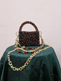 Multicolour Crystal bag