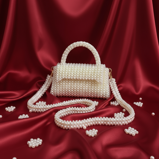 Radiant Pearl Bead Bag