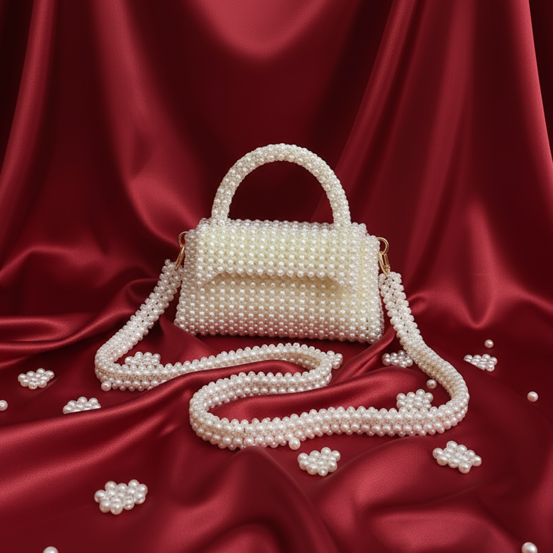 Radiant Pearl Bead Bag