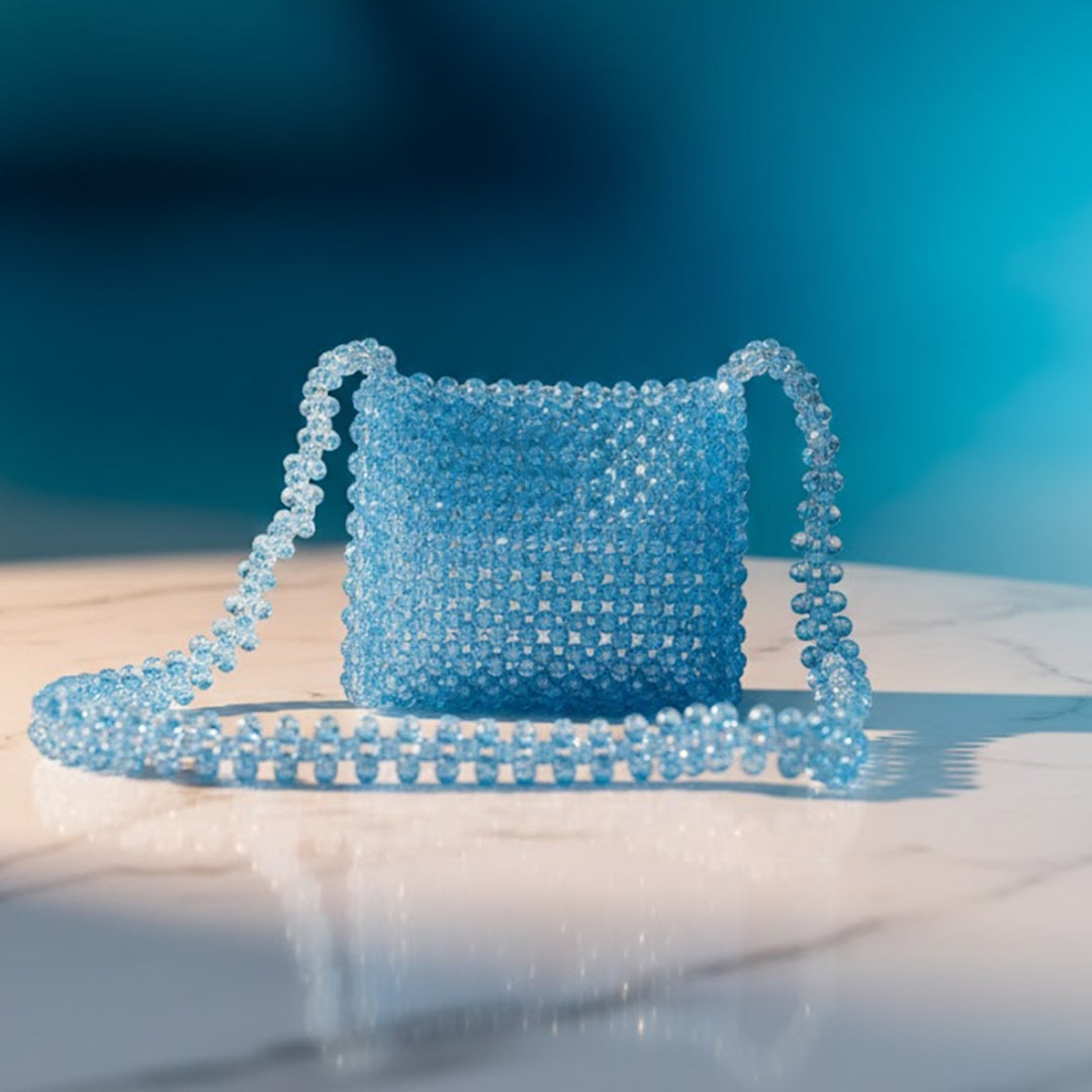 Blue acrylic bag
