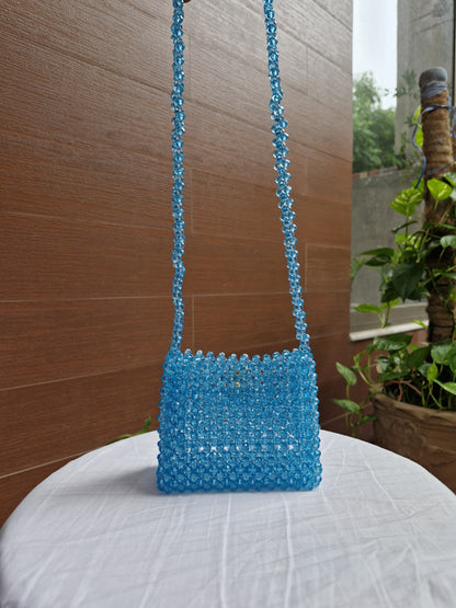 Blue acrylic bag
