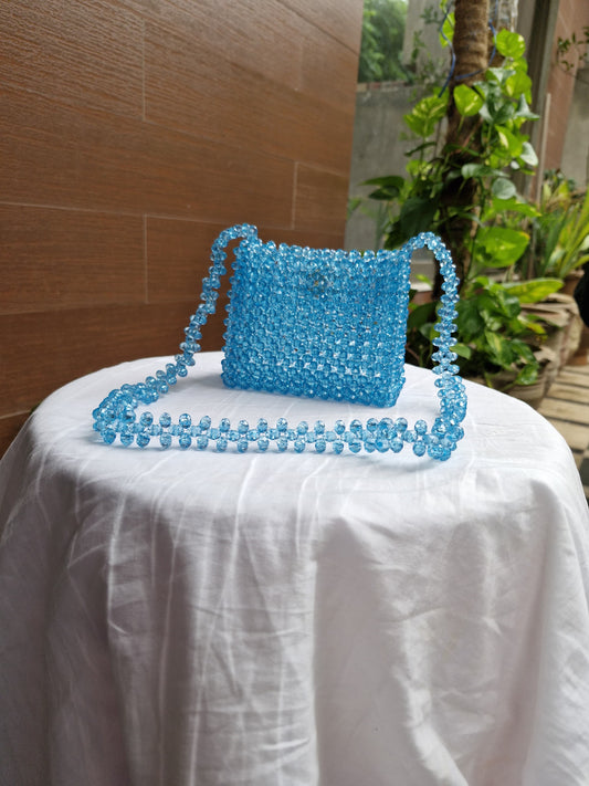 Blue acrylic bag